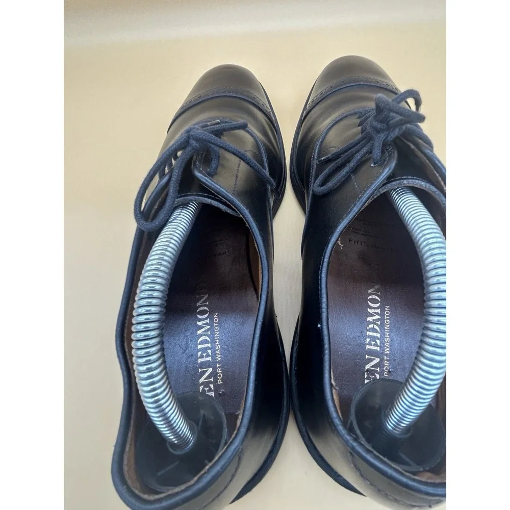 Allen Edmonds Fifth Avenue Black Cap Toe Oxford‎ Dress Shoes Men's 8.5 D 5710